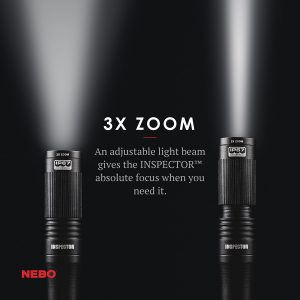 Đèn pin bỏ túi Nebo Inspector 180 lumens - Zoom