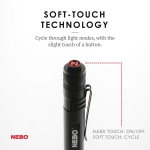 Đèn pin bỏ túi Nebo Inspector 180 lumens - Button