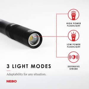 Đèn pin bỏ túi Nebo Inspector 180 lumens - 3 Mode