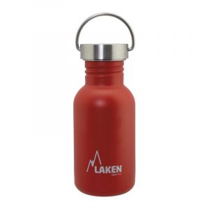 Bình nước thép Laken Basic Steel 0.5L Nắp thép - Red