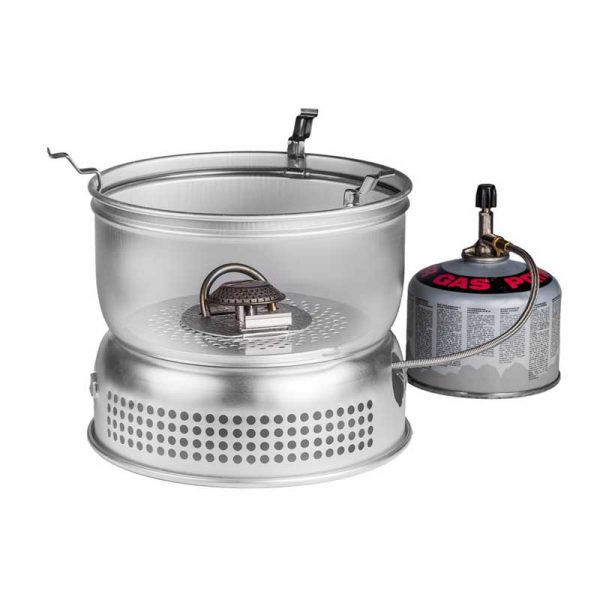 Bộ bếp Trangia Storm Cooker 27-1 UL - mô phỏng sử dụng Gas