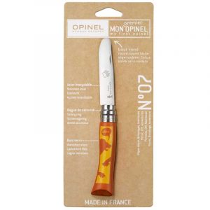 Dao đầu tròn Opinel No.7 Animopinel Child knife - Lion Pack