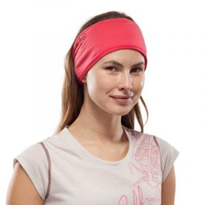 Khăn Buff Lightweight Merino Wool 3/4 - Solid Paradise Pink Lifestyle