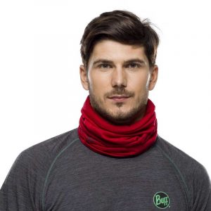 Khăn Buff Lightweight Merino Wool Neckwear - Solid Red Lifestyle