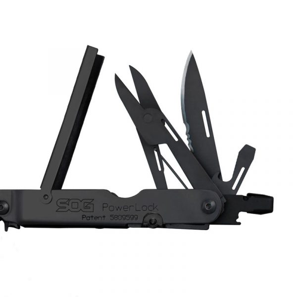 Kìm đa năng SOG PowerLock EOD w/ Scissors Black Oxide