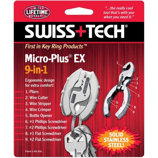 Móc chìa khóa Swiss+Tech Micro-Tools Micro-Plus EX 9-in-1 Pack