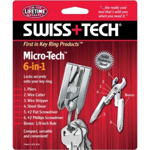 Móc chìa khóa Swiss+Tech Micro-Tools Micro-Tech 6-in-1 pack