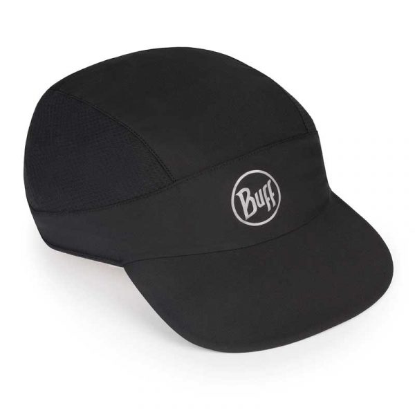 Mũ chạy bộ Buff Pack Run Cap R-Solid Black Lifestyle