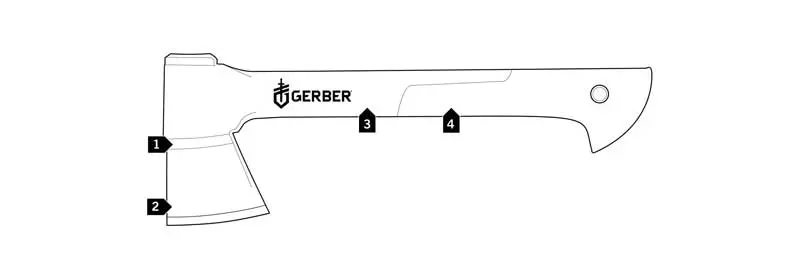Rìu dã ngoại Gerber Freescape Hatchet 14" Features