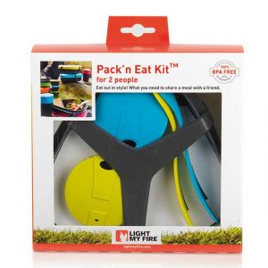 Bộ hộp đựng đồ ăn Pack´n Eat Kit Light My Fire - Lime/Cyan Pack