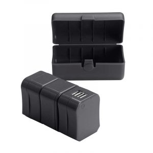 Bộ phích cắm du lịch Global Lewis N Clark Adapter Plug Set With USB Charger - EK135BLK