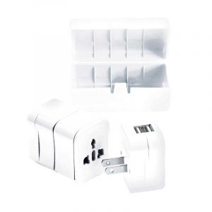 Bộ phích cắm du lịch Global Lewis N Clark Adapter Plug Set With USB Charger - EK135WHT