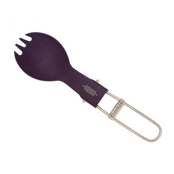 Muỗng nĩa Vargo Titanium Folding Spork - Lavender