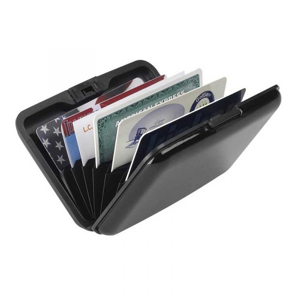 Ví đựng thẻ Lewis N Clark RFID-Blocking Alu Wallet Black