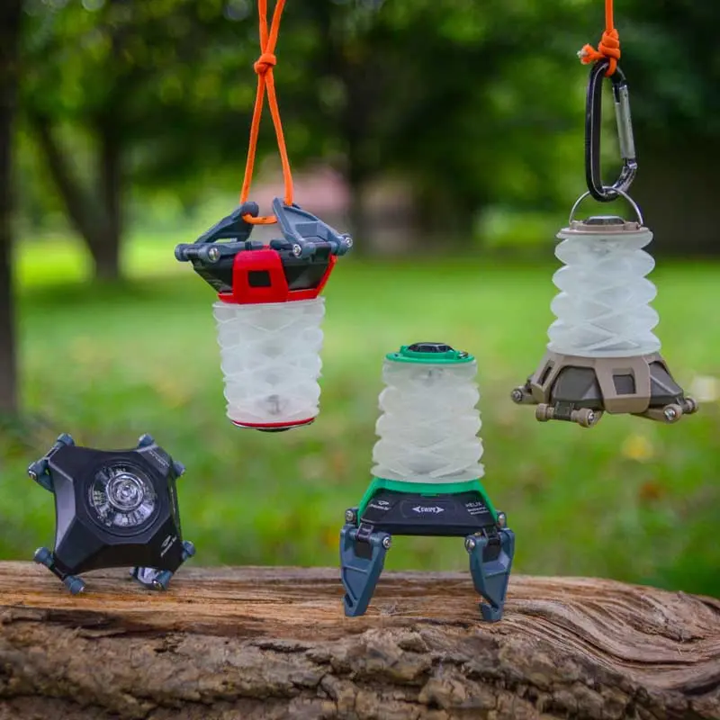 Đèn lồng Princeton Tec Helix Backcountry Lantern - Black/Red - Tùy chọn treo và thao bỏ lồng cầu