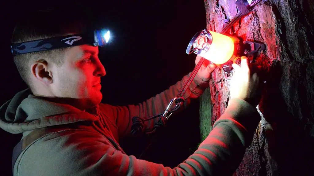 Đèn lồng Princeton Tec Helix Basecamp Lantern - Black/Red Treo cây