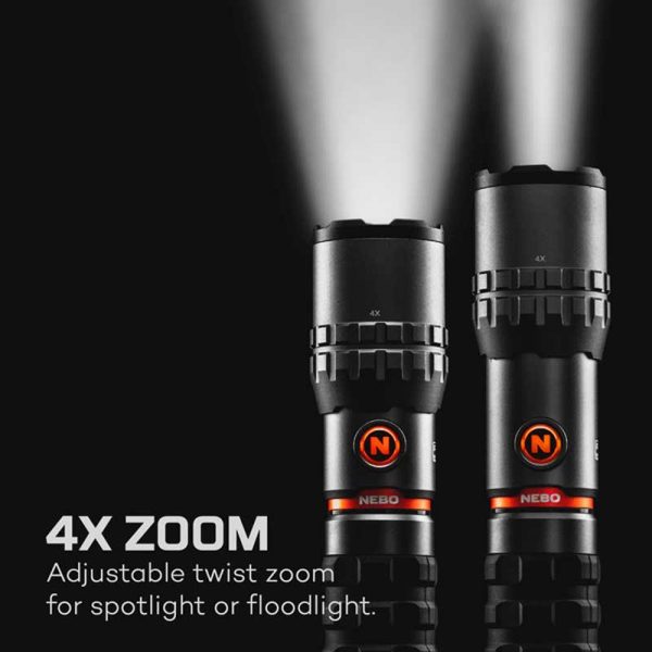 Đèn pin Nebo Slyde King 2K Lumens - Zoom 4x