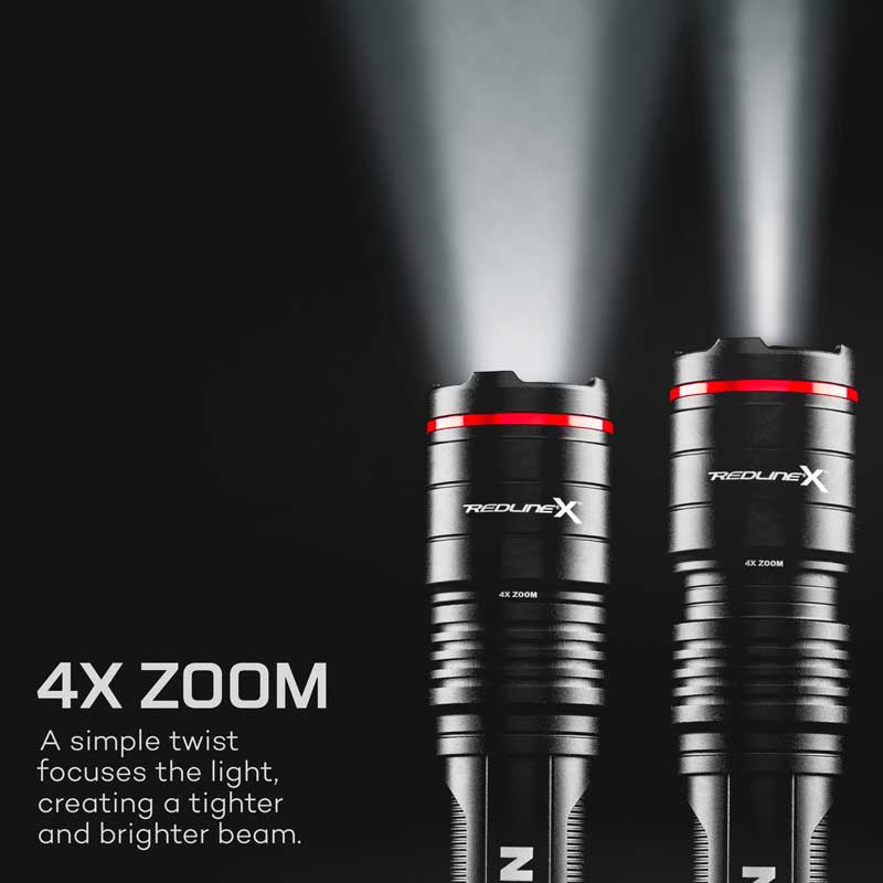 Đèn pin sạc Nebo Redline X 1800 Lumens - Zoom 4x