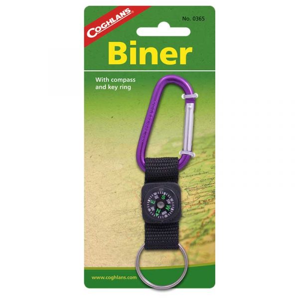 Móc khóa có la bàn Coghlans Carabiner 6mm with Compass