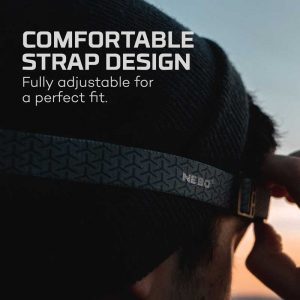 Đèn đội đầu Nebo Einstein 500 Lumens Headlamp - Comfortable Strap