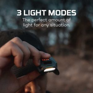 Đèn đội đầu Nebo Einstein Cap Rechargeable 50 Lumens Headlamp - Red Light