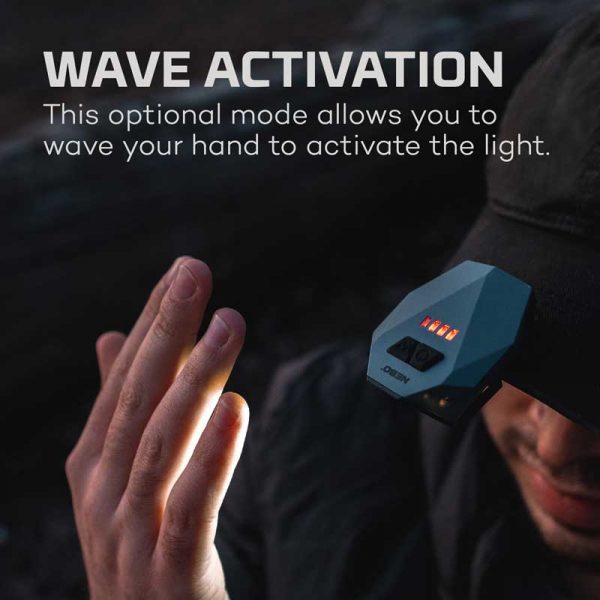 Đèn đội đầu Nebo Einstein Cap Rechargeable 50 Lumens Headlamp - Wave Activation