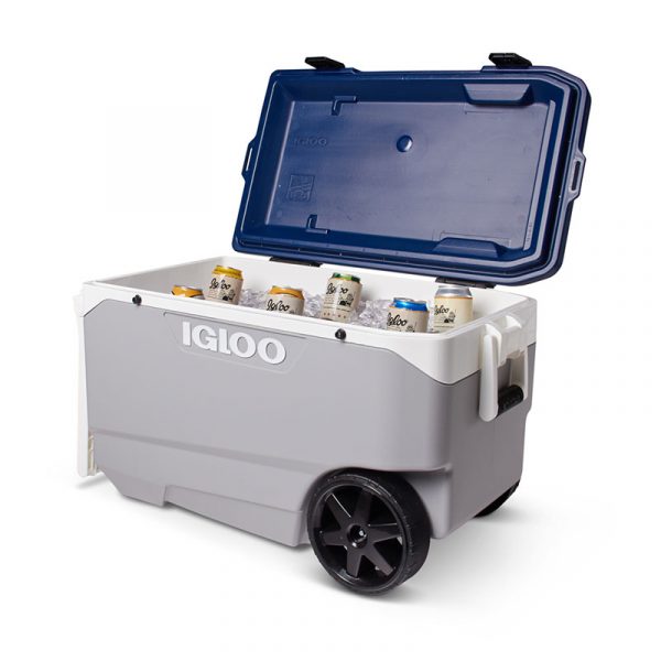 Thùng đá Igloo Maxcold Latitude Roller 85L - Mở nắp